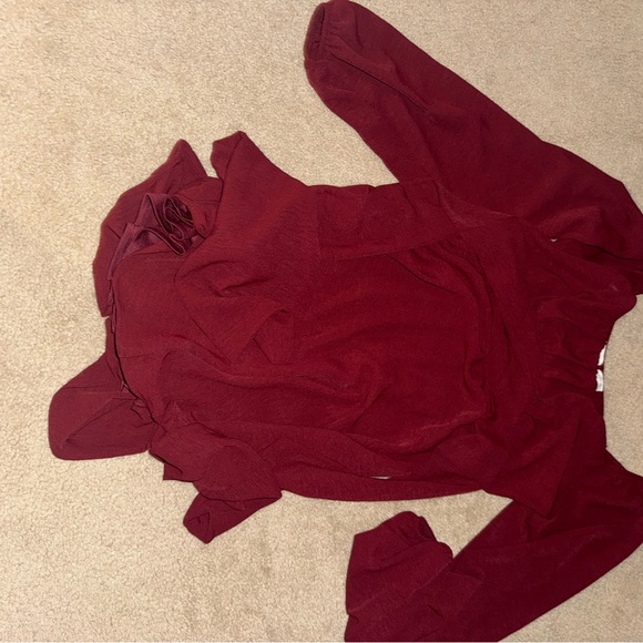 Altar'd State red Ruffle Mini Dress - Picture 2 of 4